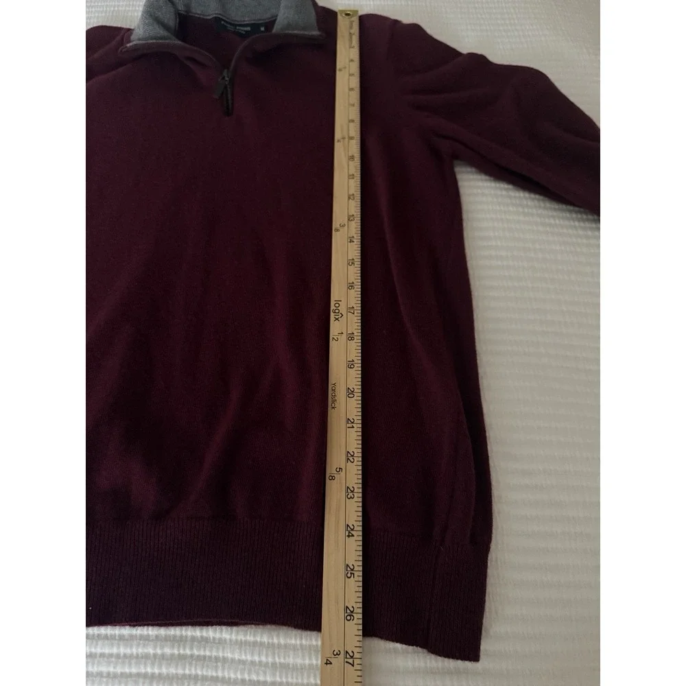 Filippo Riberti Wool Cashmere Blend Sweater Made Italy Men Size M Red Quiet Luxe